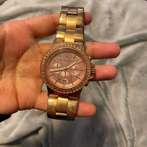 Rose gold Michael Kors small wrist watch